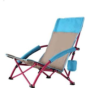 Camping Stoel Strand Camping Stoel Draagbare Klapstoelen Vissen Stoel Zetel Oxford Doek Lichtgewicht Zetel Metalen Vrijetijdsstoel Klapstoel (Color : A)