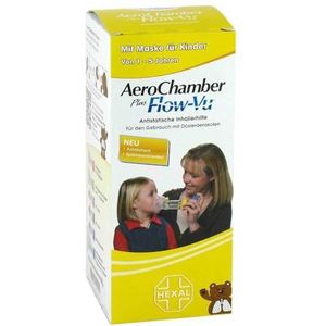 AeroChamber plus Flow-Vu mit Maske für Kinder von 1-5 Jahren, 1 st. Inademhalingshulpmiddel
