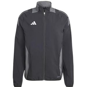 Adidas Tiro24 Competition Presentation Jacket, Heren Tracksuit Jacket Tiro24, Zwart/Team Donkergrijs, IP5596, S