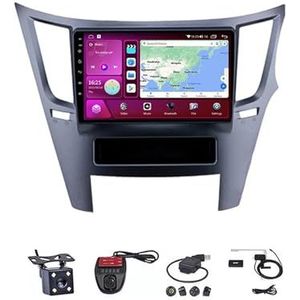 Android Double Din Car Stereo 9 Inch Touchscreen Autoradio Autotoebehoren Multimedia Stuurwielbediening met Navigatie Plug And Play Voor Subaru Outback Impreza Legacy 2009-2014(M700S 4G+WIFI 8G+128G