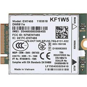 4G EM7455 modulekaart, Bewinner Wireless EM7455 4G LTE-modules 300 Mbps netwerkkaarten Vervangende 4G-modules voor Dell DW5811e Qualcomm 4G LTE WWAN NGFF-kaartmodule