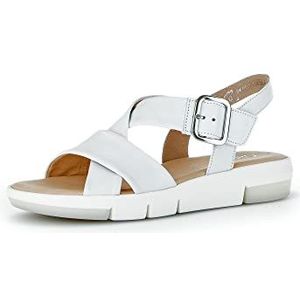 Gabor Women's platform sandals, women's sandals, White 21