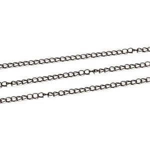 5 m/partij 1,3-2,5 mm goud rhodium koper bulk fijne ketting ketting voor doe-het-zelf sieraden maken benodigdheden kettingen bevindingen accessoires-rood koper 02-1,5 mm x