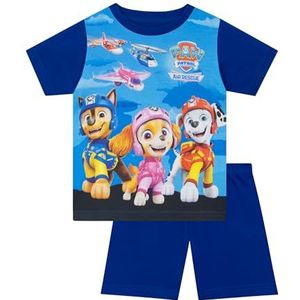 PAW Patrol Pyjama | Skye, Marshall en Chase Jongens Pyjamas | Korte Mouwen PJs Voor Jongens | Korte Pyjama Set | Blauw 98