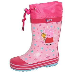Peppa Pig Tie Top Wellington Laarzen Meisjes Roze Regenlaarzen Kids Rubber Wellingtons Regen Sneeuw Welly Schoenen, roze, 10 UK Child