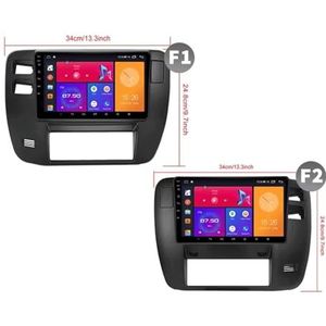 Android 13 Autoradio 9 inch Touch scherm dubbele Din auto stereo voor Nissan Patrol Y61 1997-2005 met Bluetooth/FM radio/wifi/USB/stuurwielbediening/GPS(8 Core 8+256G)