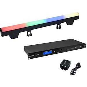 EUROLITE Set 10x LED PT-100/32 Pixel DMX Tube + DMX-software | 10x DMX-regelbare pixelbuis met RGB-kleurenmix incl. USB-interface en Art-Net Interface