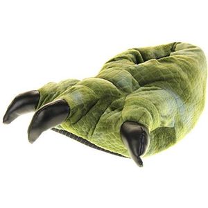 Dunlop Mens Faux Bont Monster Klauwen Bulldog Hond Nieuwigheid Slippers, Groene dinosaurus klauw, 44/45.5 EU