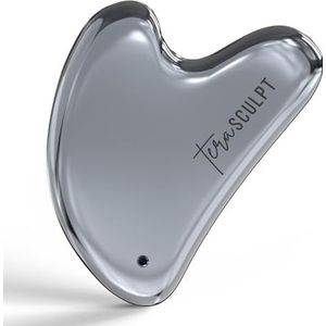 TeraSCULPT Terahertz Gua Sha-gereedschap, Guasha-steen voor lymfedrainage, gezichts- en lichaamsbeeldhouwing, vermindert spanning en wallen, natuurlijke huidverzorging, massageschraper voor