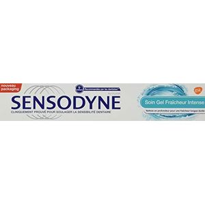 Sensodyne Tandpasta Verzorgende gel, intensieve frisheid, voor gevoelige tanden, versterkt schuim, 75 ml