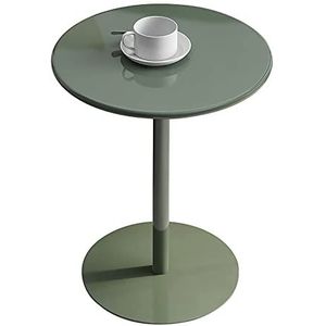 Prachtige ijzeren kleine ronde tafel, melkthee winkel/café salontafel, thuis woonkamer Scandinavische hoektafel, eenvoudig nachtkastje in meerdere stijlen (Kleur: D, Maat: 40x50cm)