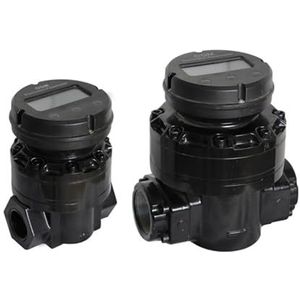 Waterstroommeter, OGM Digitale Flowmeter Hoge Nauwkeurigheid Vloeistof Flowmeter Ovaal Tandwiel Elektronische Brandstofmeter for Olie Chemische Overdracht,voor benzinewater(2inch)