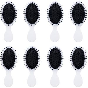 8 Pack Mini Nathaar Borstels, WINCUR Kleine Ontwarrende Ontwarrende Haribrushes voor nat en droog haar met gemakkelijke knopen zonder tranen of breuk, Perfect voor bruidsmeisje geschenken en
