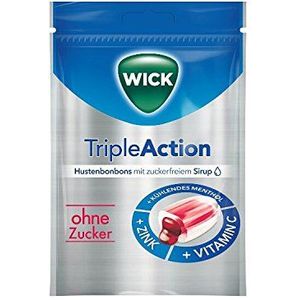 WICK Triple Action zonder suiker, verpakking van 10 (10 x 72 g)