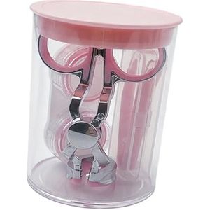 perfeclan Hulpmiddelen voor het dragen van contactlenzen Oogverzorging Contactlenspincet Reizen naar huis Outdoor-activiteit voor dames Meisjes, roze