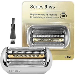 Scheerkop voor Braun Series 9 Pro reservekop 94 m 9 Pro voor reserveonderdeel compatibel met Braun Series 9 elektrisch scheerapparaat, vervangende scheerkop met scheerapparaat, heren serie 9 Pro,