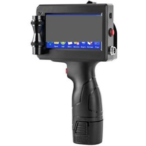 Warmtepersmachine Metalen koffer 12,7/25,4 mm handheld inkjetprinter 28 talen Bar batchcode datumnummer vervaldatumetiket(With 1 ink-12.7mm)