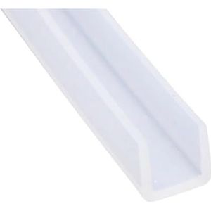Rubberen afdichtstrip for glas, afdichttape for douchedeuren, randbescherming, weerstrip, 1-10 meter, U-profiel rubberen randafdichtstrip 1 stuk (4 mm * 7 mm * 1 meter)(14MM*2MM*5METERS)