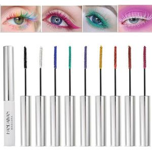 BONNIESTORE 9 Kleuren Waterdichte Kleur Mascara, Gekleurde Wimpers Mascara Variety Pack Mascara Eyeliner Charmante Langdurige Mascara voor Wimper Oogmake-up