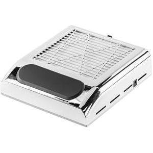 Nagelstofzuiger, Nagelstofafscheider Manicure Machine Tools Sterke Power Nagelstofzuiger Met verwijderfilter Nagelextractor Fan Nail Art Tool voor salon & thuis(Silver)