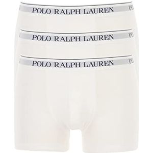 Polo Ralph Lauren Heren ondergoed Boxer 3 Stretch Cotton Classic Trunks Jersey 3 Pack, wit, XL