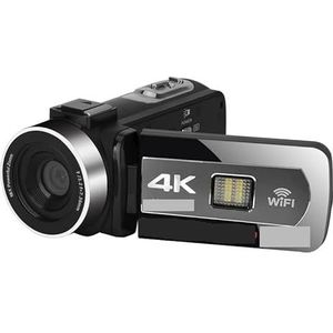 Videocamera Vlogcamera Recorder 4K-videocamera's Streamen Autofocus 4KMP digitale camcorder Slow Motion Microfoon Vlog-opname Camcorder Webcam(16G SD Card,Standard)