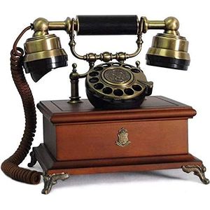 Telefoon Amerikaanse Massief Houten Antieke Retro Telefoon Vaste Thuis Vaste Telefoon Hotel Vaste Woondecoratie Gift