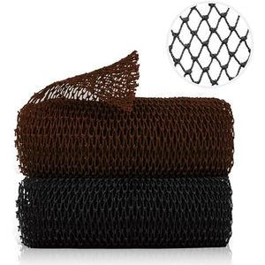 Afrikaanse netspons, Afrikaanse exfoliërende netto scheurbestendige loofah exfoliërende, lichaamsrugscrubber voor douche, lange nylon exfoliërende washandje voor alle huid, dagelijks gebruik