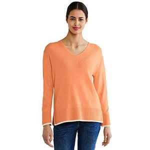 Street One dames gebreide trui, Juicy Mandarine Melange, 36