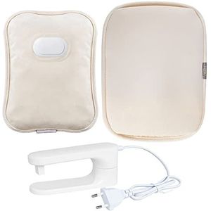 LEEVOT Oplaadbare warmwaterkruik elektrische waterverwarmingstas, warme compress-pad voor krampen en spierpijn (warmwaterkruik + afdekking)