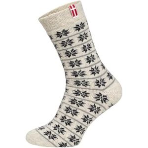 HomeOfSocks Een paar 80% wollen sokken Denemarken vlag, antraciet, 35/38 EU