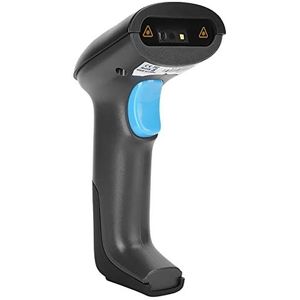 Draadloze Barcodescanner, 2.4G Draadloze 1D/2D QR Barcode LED-lezer Handheld Barcodescanner, 500 Keer/seconde voor Winkel, Supermarkt, Magazijn (Draadloze 2D-scanner YHD-6200W)