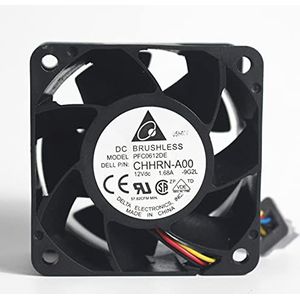Delta 6038 PFC0612DE DC12V 1.68A supports 4-wire PWM temperature control server fan