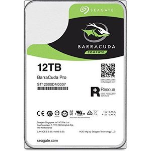 Seagate ST12000DM0007 interne harde schijf 8,9 cm (3,5 inch) 12TB Barracuda Pro Bulk