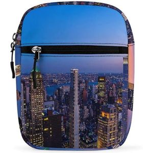 New York City Mini Crossbody Tas Unisex Anti-Diefstal Side Schoudertassen Reizen Kleine Messenger Bag