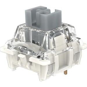 JJCFGRDM G Pro V3 3.0 Pro Switch RGB lineair tactiel wit geel rood zilver bruin voor mechanisch toetsenbord vooraf gesmeerd 3pin (kleur: zilver-35 stuks)