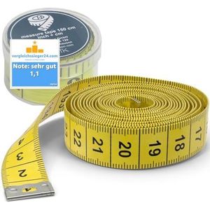 TK Gruppe Timo Klingler 2 in 1 - meetlint CM + INCH kleermakers meetlint 150 cm in opbergdoos