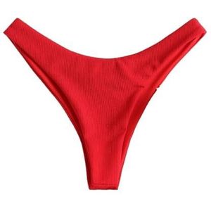 XPJYUA Bikini dames badpak sexy gedeelde bikini voor dames, badpak, badpak voor dames, 01 Red Bottom, M