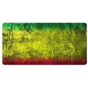 Rood Geel Groen Rasta Vlag Mode Bureau Muismat Antislip Gaming Muismat Accessoires Decor 30x60cm