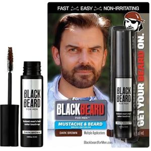 Blackbeard - Tijdelijke Borstel - Donkerbruin - 12ml - Voor Mannen