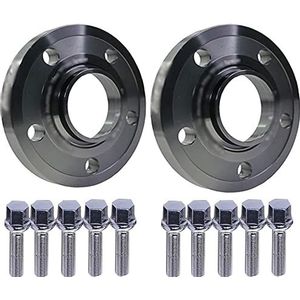 2 Stuks Spoorverbreders 5x112 Cb 66.6mm Velgen Adapters Voor Mercedes Voor Benz Gesmeed Aluminium Auto Wiel Afstandsstuk (Grootte : 2pcs Adapter 20mm-BK)