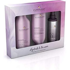 PUREOLOGY Pure Hydrate Gift Set - Haarwas/haarconditioner in 1 stap - Sulfaatvrij - Hydrateren en reinigen - Set - Hair care