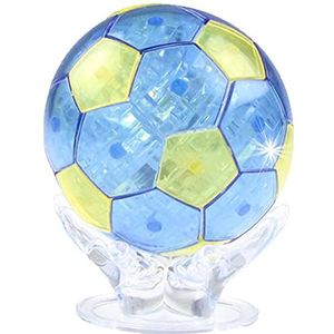 3D puzzel voetbal puzzel 77 stuks DIY assembly voetbal kristal model speelgoed flitslicht DIY model kristal hersenteaser decoratie