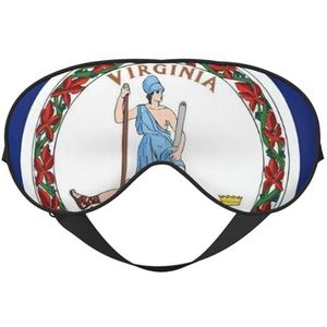 sttung Virginia State Flag Print Travel - Friendly Sleep Soft Eye Mask: Compact, lichtgewicht, verstelbare riem
