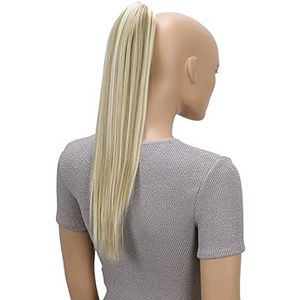 CAISHA 50cm Haarstukje Vlecht Paardenstaart Haarextensies Glad Lichtblond Mix H153