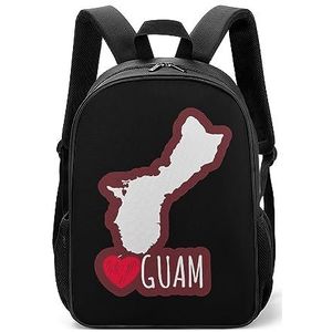 Love Heart Guam lichtgewicht rugzak reizen laptoptas casual dagrugzak voor mannen vrouwen