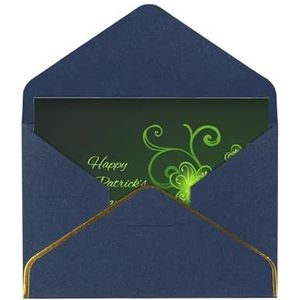 Happy St Patrick'S Day elegante parelpapier wenskaart - voor individuen die speciale gelegenheden vieren, collega's, familie en vrienden die groeten uitwisselen