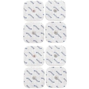 8 axion elektroden/pads, 45x45 mm – verenigbaar met EMS- en TENS-apparaten van Sanitas & Beurer