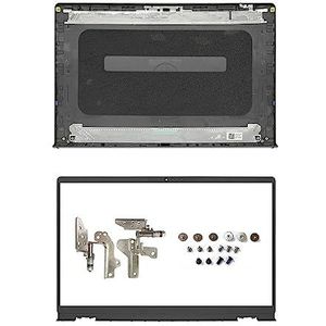 WANGHUIH LCD achterkant bovenhoes + rand + scharnieren compatibel met Dell Inspiron 15-3000 3511 3510 P112F P112F001 P112F003 P112F002 (A+B+H)