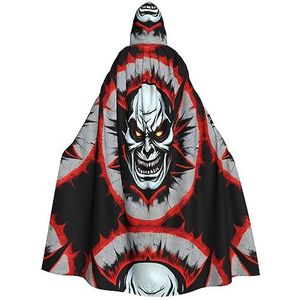 Rode En Zwarte Evil Ghost Unisex Oversized Hoed Cape Voor Halloween Kostuum Party Rollenspel